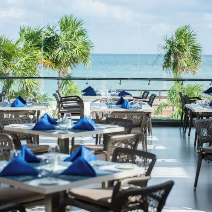 oceanfront restaurant at Royalton Hideaway Riviera Cancun