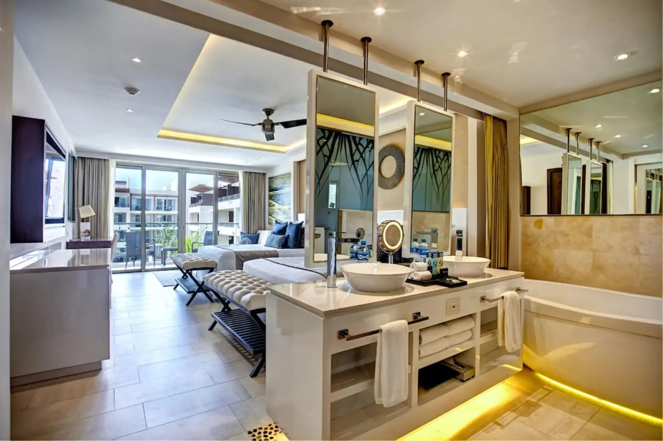 suite with two beds at Royalton Hideaway Riviera Cancun