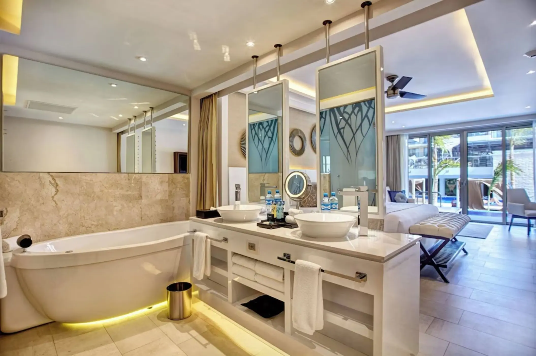 wahroom of a suite at Royalton Hideaway Riviera Cancun