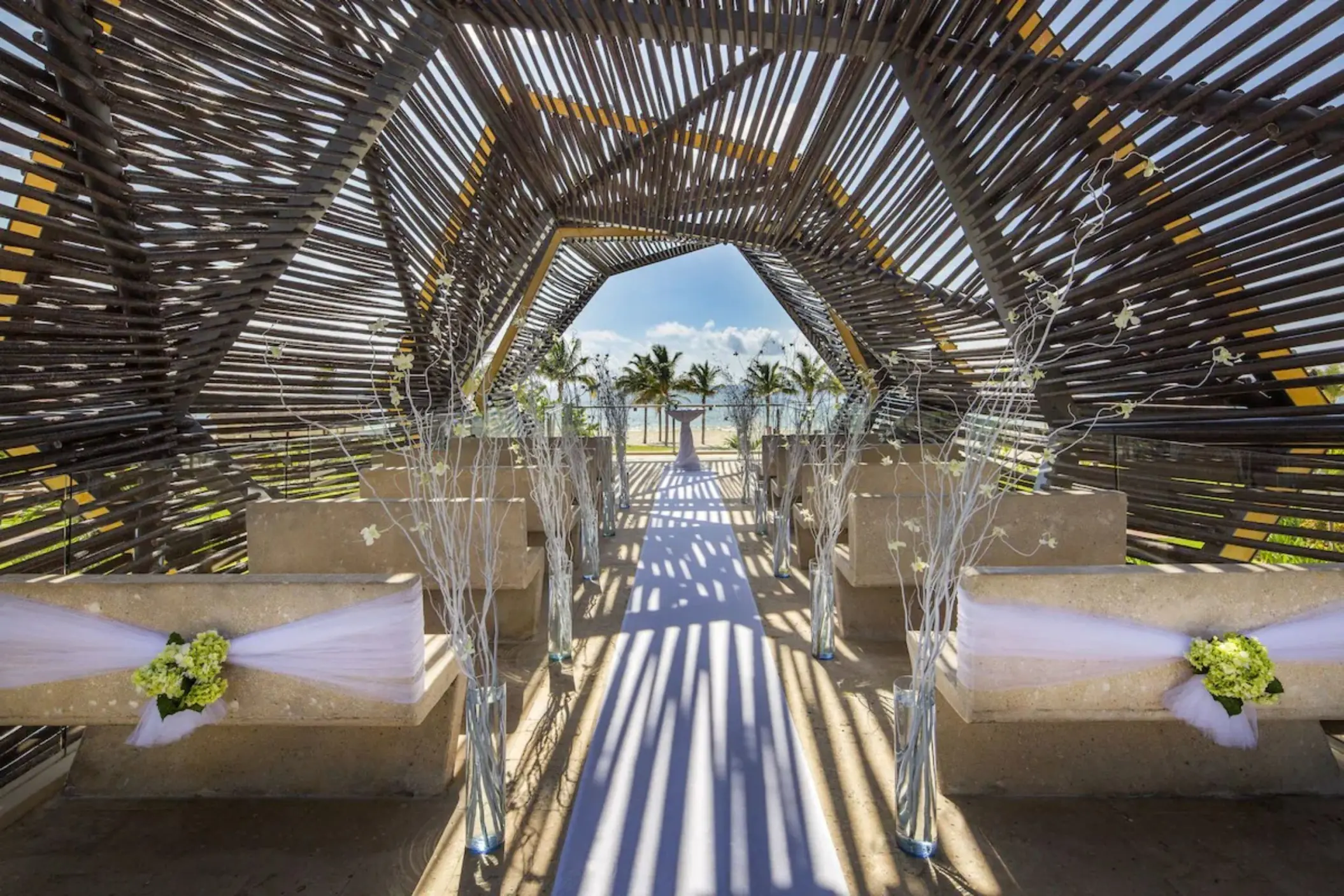 wedding setup at Royalton Riviera Cancun