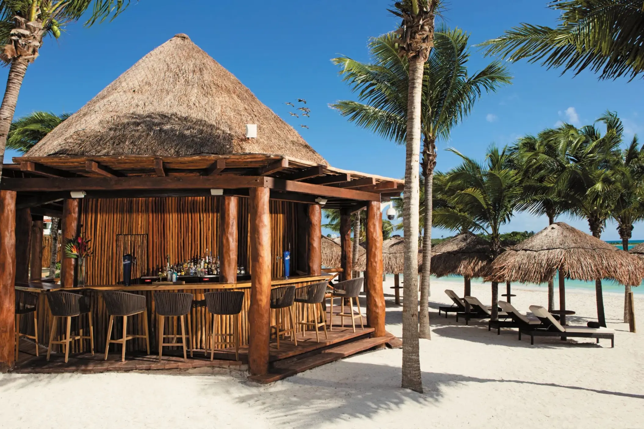 barracuda beach bar at Secrets Akumal Riviera Maya