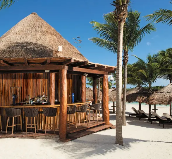 barracuda beach bar at Secrets Akumal Riviera Maya