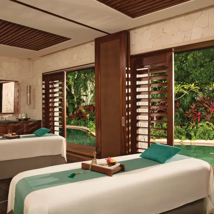 couples cabin at the secrets spa at Secrets Akumal Riviera Maya