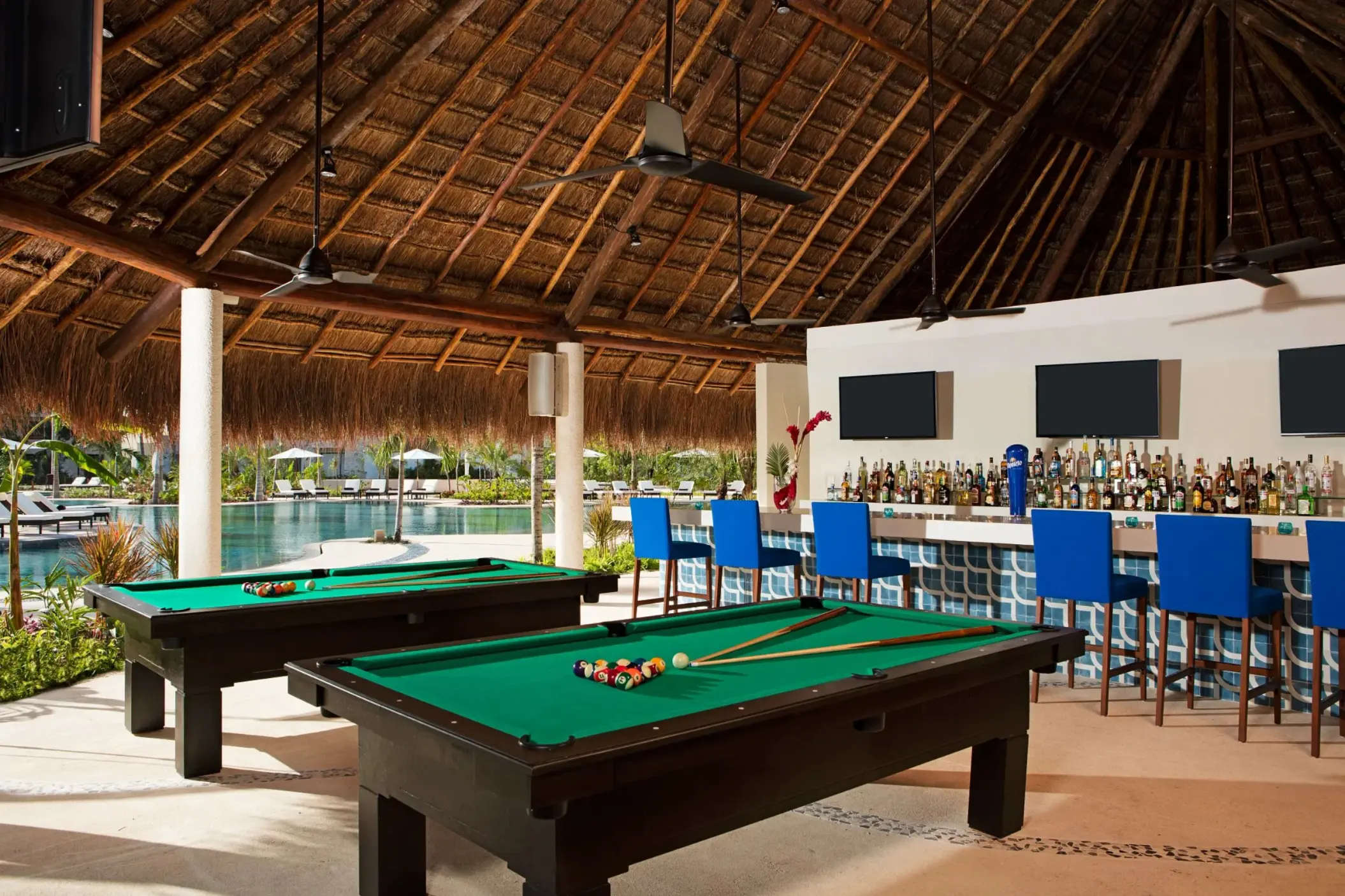 halftime sports bar at Secrets Akumal Riviera Maya