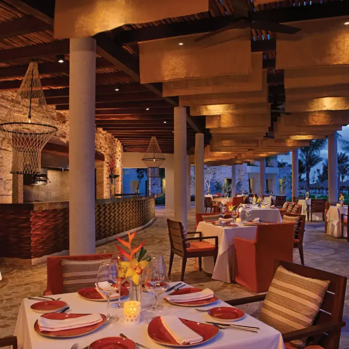 oceana seafood restaurant at Secrets Akumal Riviera Maya