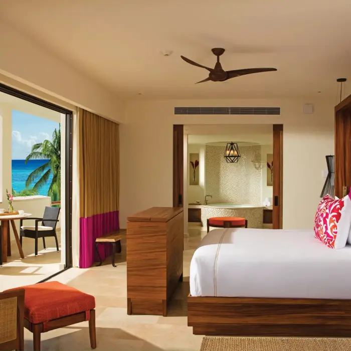romance master suite ocean front at Secrets Akumal Riviera Maya