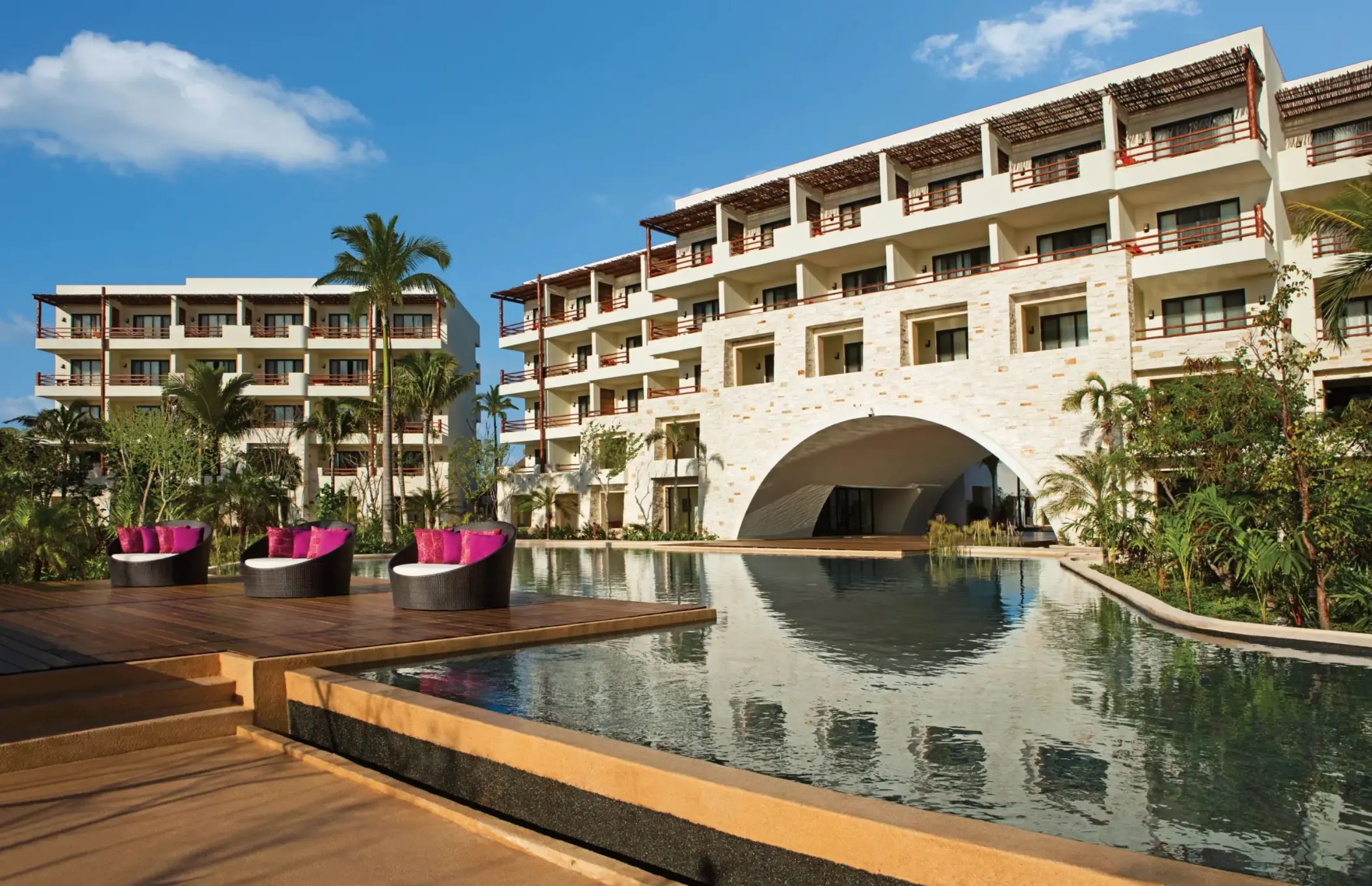 the arch at Secrets Akumal Riviera Maya