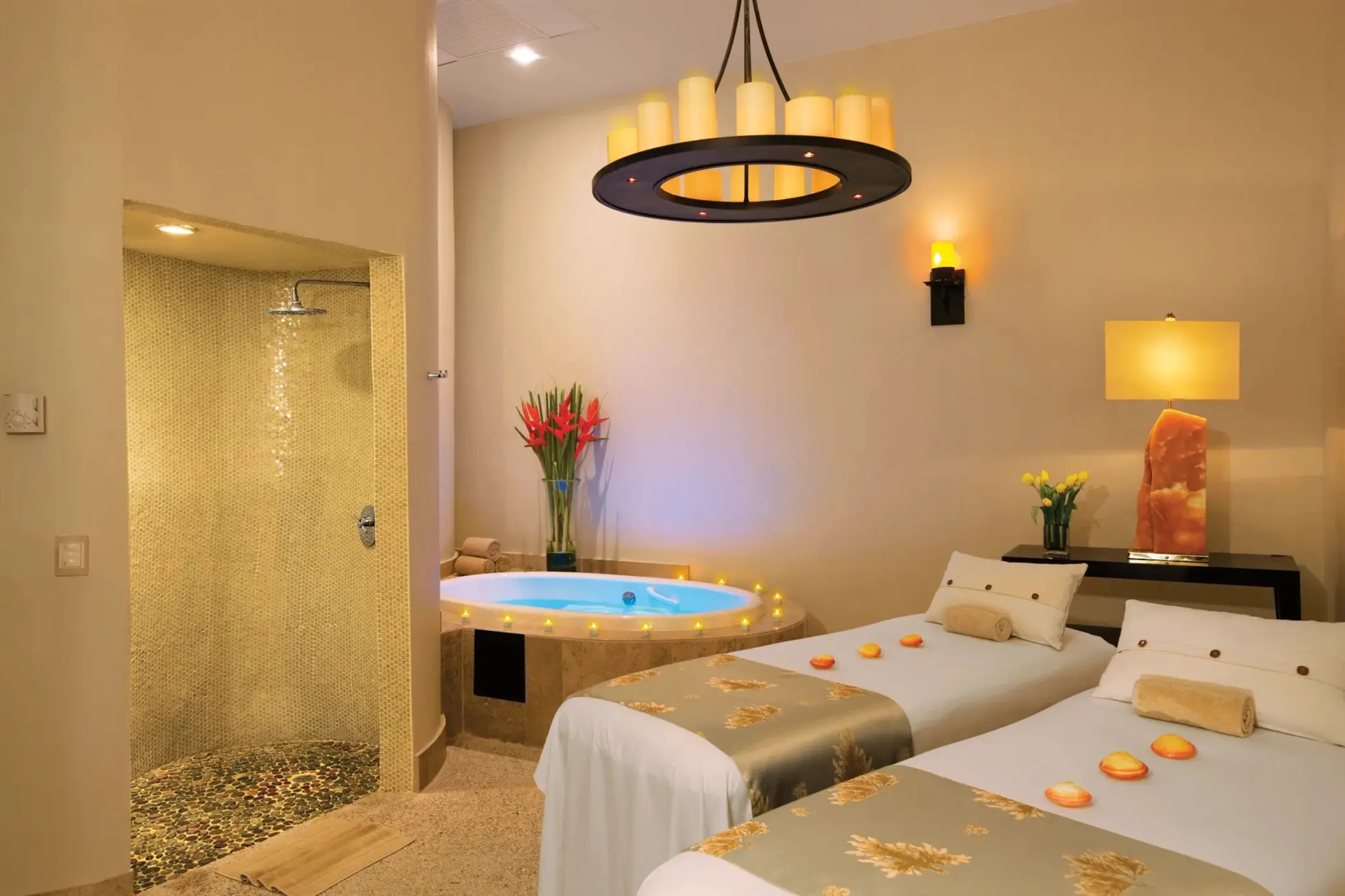 couples massage suite at the spa at Secrets Maroma Beach Riviera Cancun
