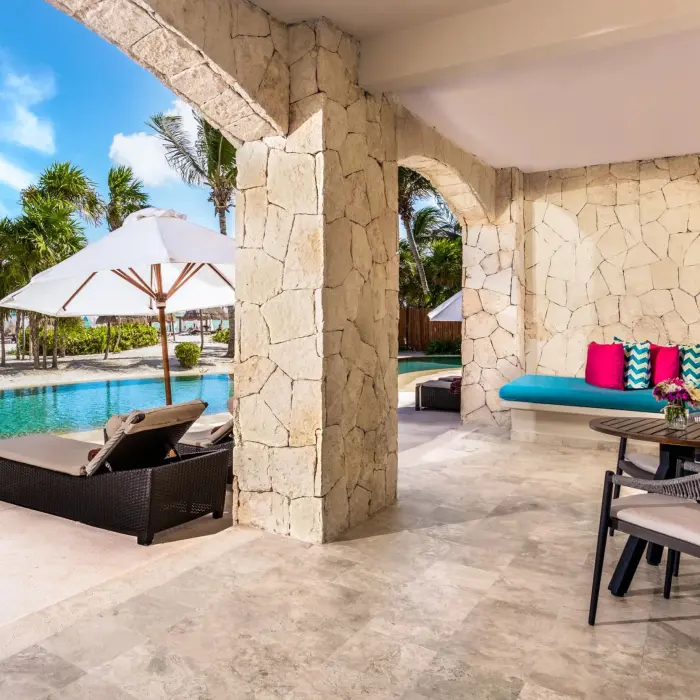 governor suite patio at Secrets Maroma Beach Riviera Cancun