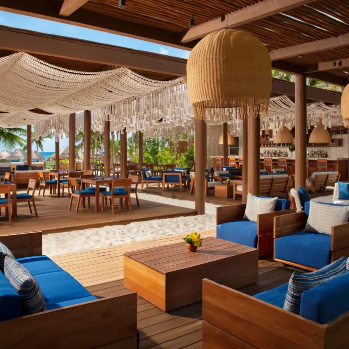 preferred club beach club at Secrets Maroma Beach Riviera Cancun