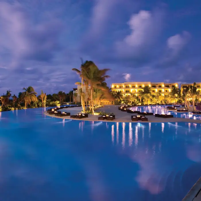 Secrets Maroma Beach Riviera Cancun at night