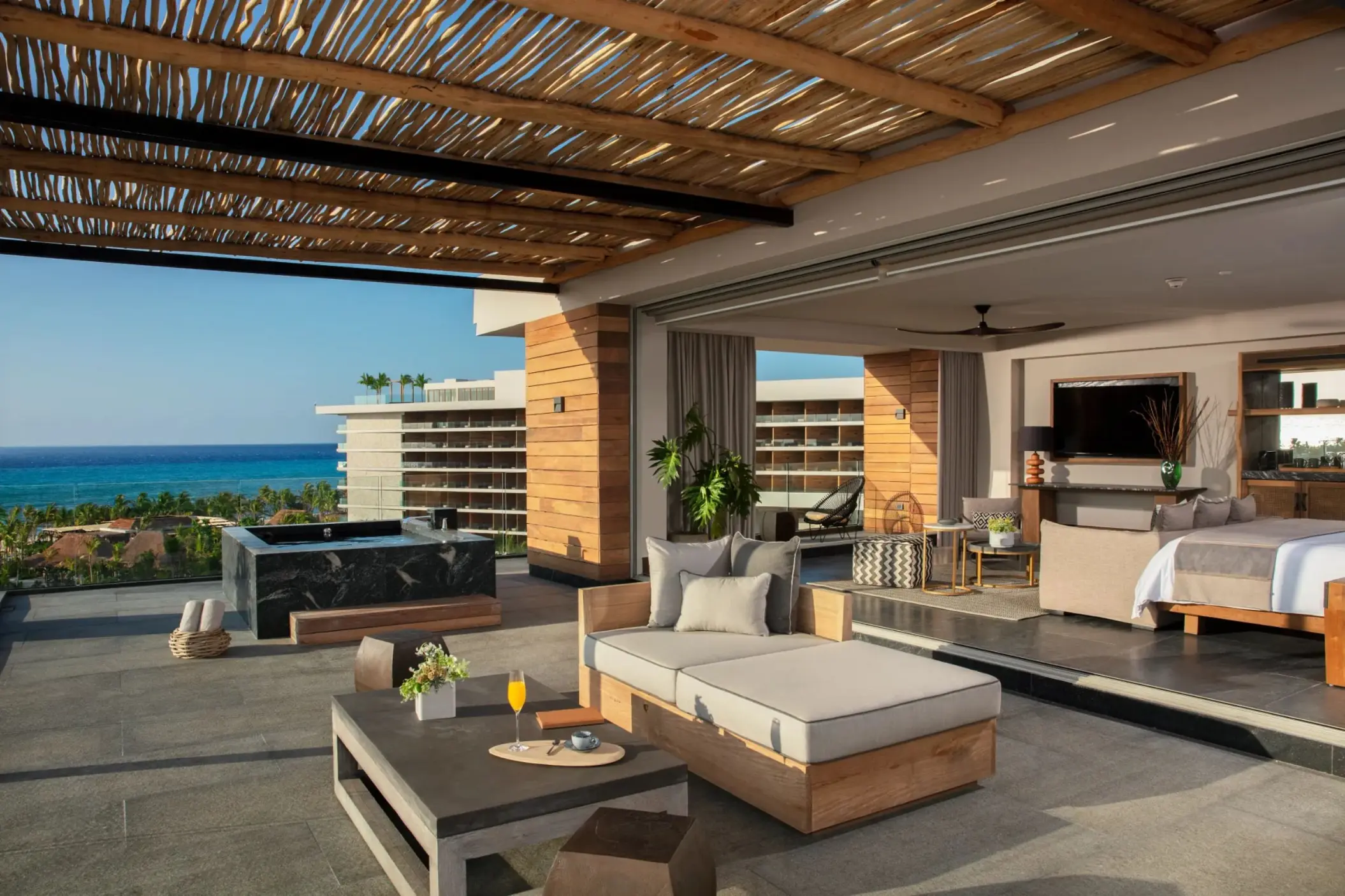 balcony of the paramount suite at Secrets Moxche Playa Del Carmen