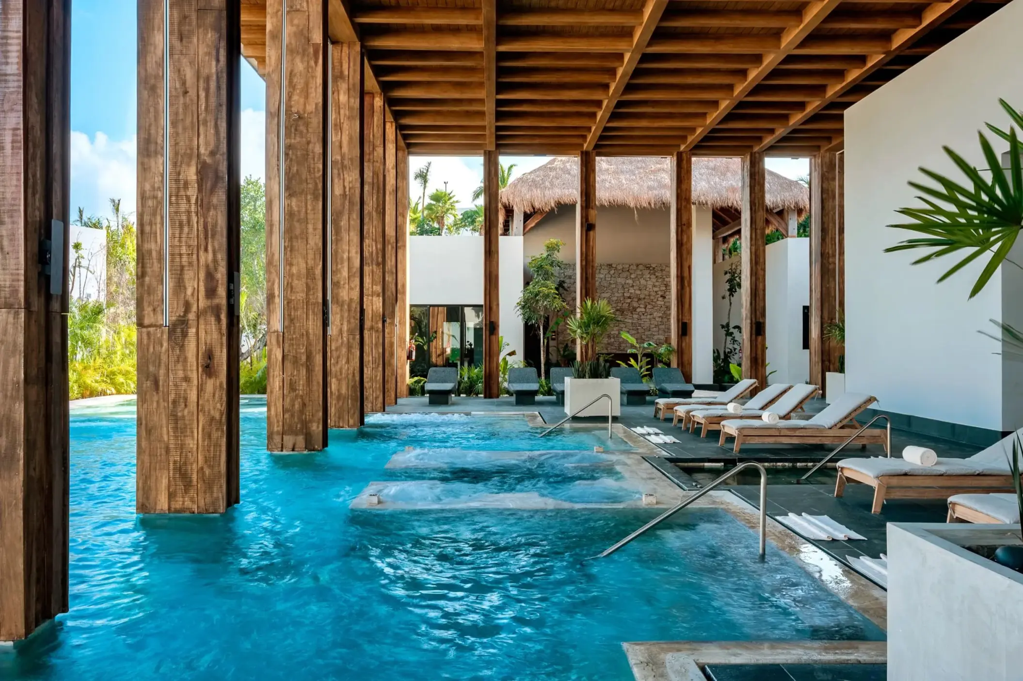 hydrotherapy at the spa at Secrets Moxche Playa Del Carmen