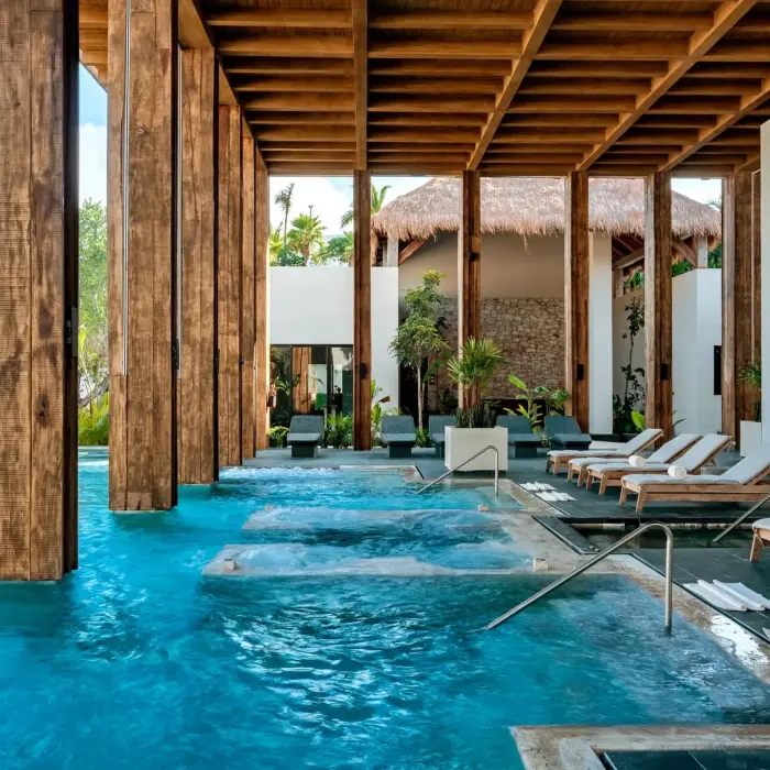 hydrotherapy at the spa at Secrets Moxche Playa Del Carmen