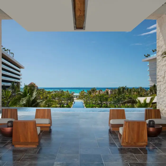 lobby with views of the ocean at Secrets Moxche Playa Del Carmen