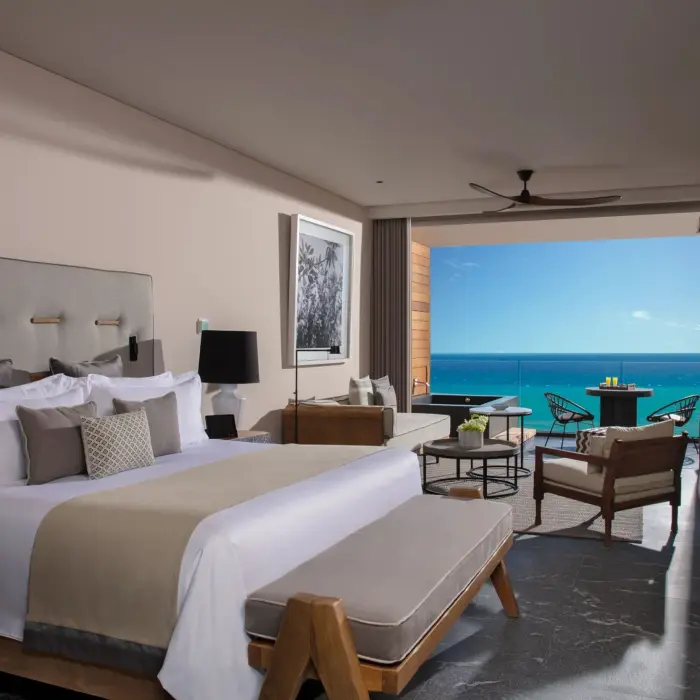preferred club junior suite ocean front at Secrets Moxche Playa Del Carmen