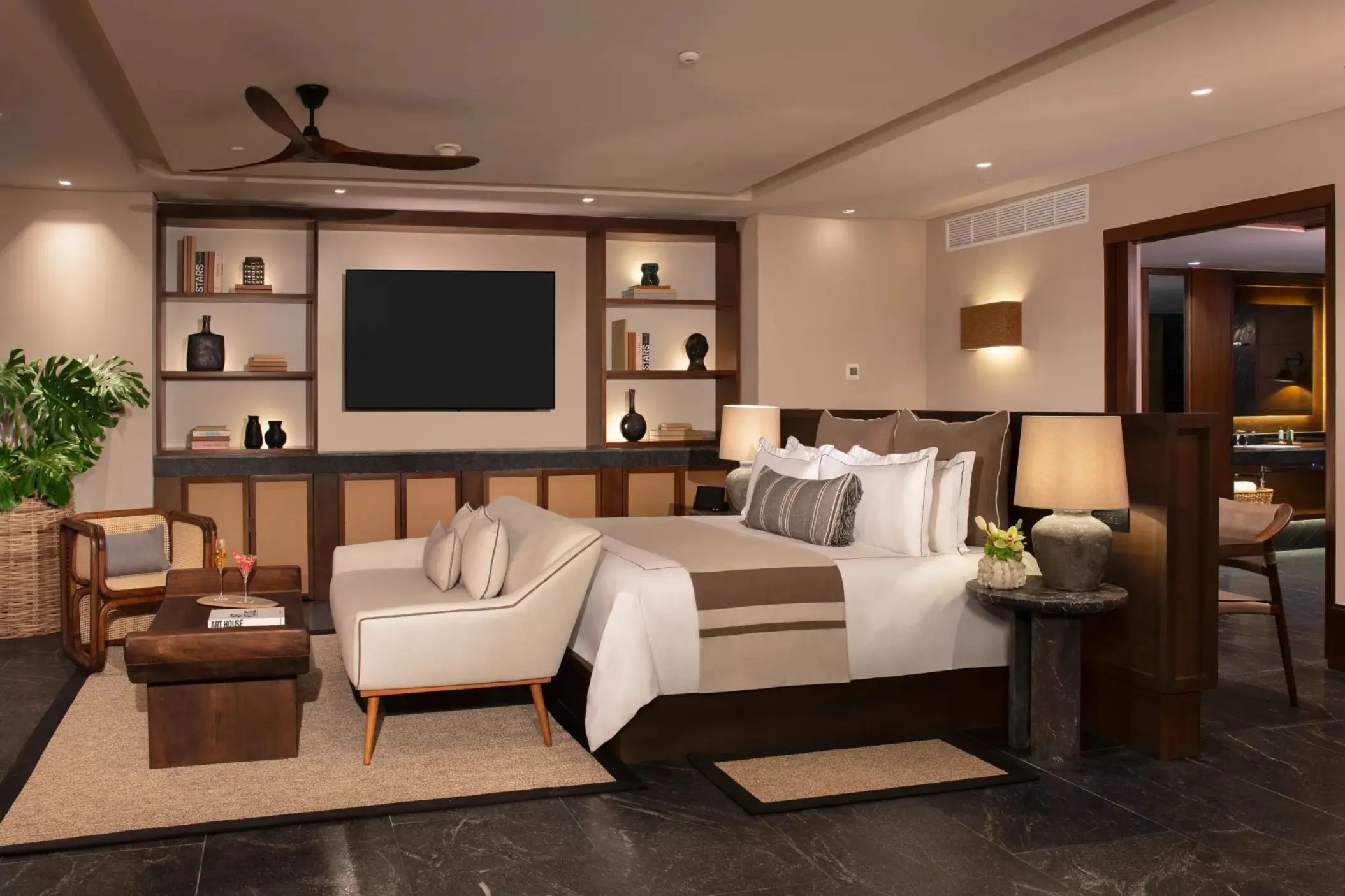 stellar presidential penthouse with king bed at Secrets Moxche Playa Del Carmen
