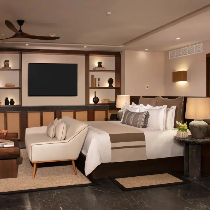 stellar presidential penthouse with king bed at Secrets Moxche Playa Del Carmen