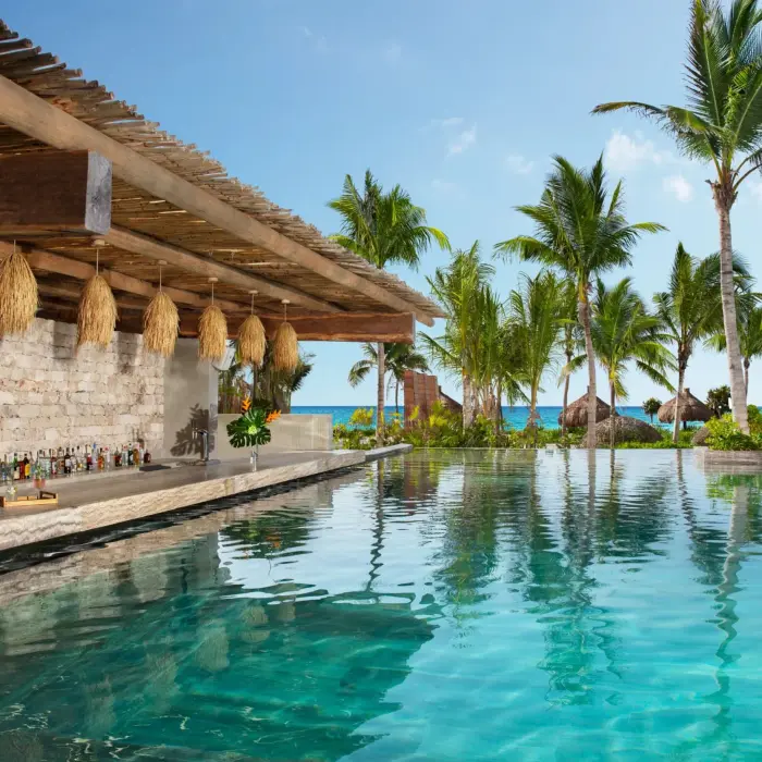 sugar reef swim up bar at Secrets Moxche Playa Del Carmen