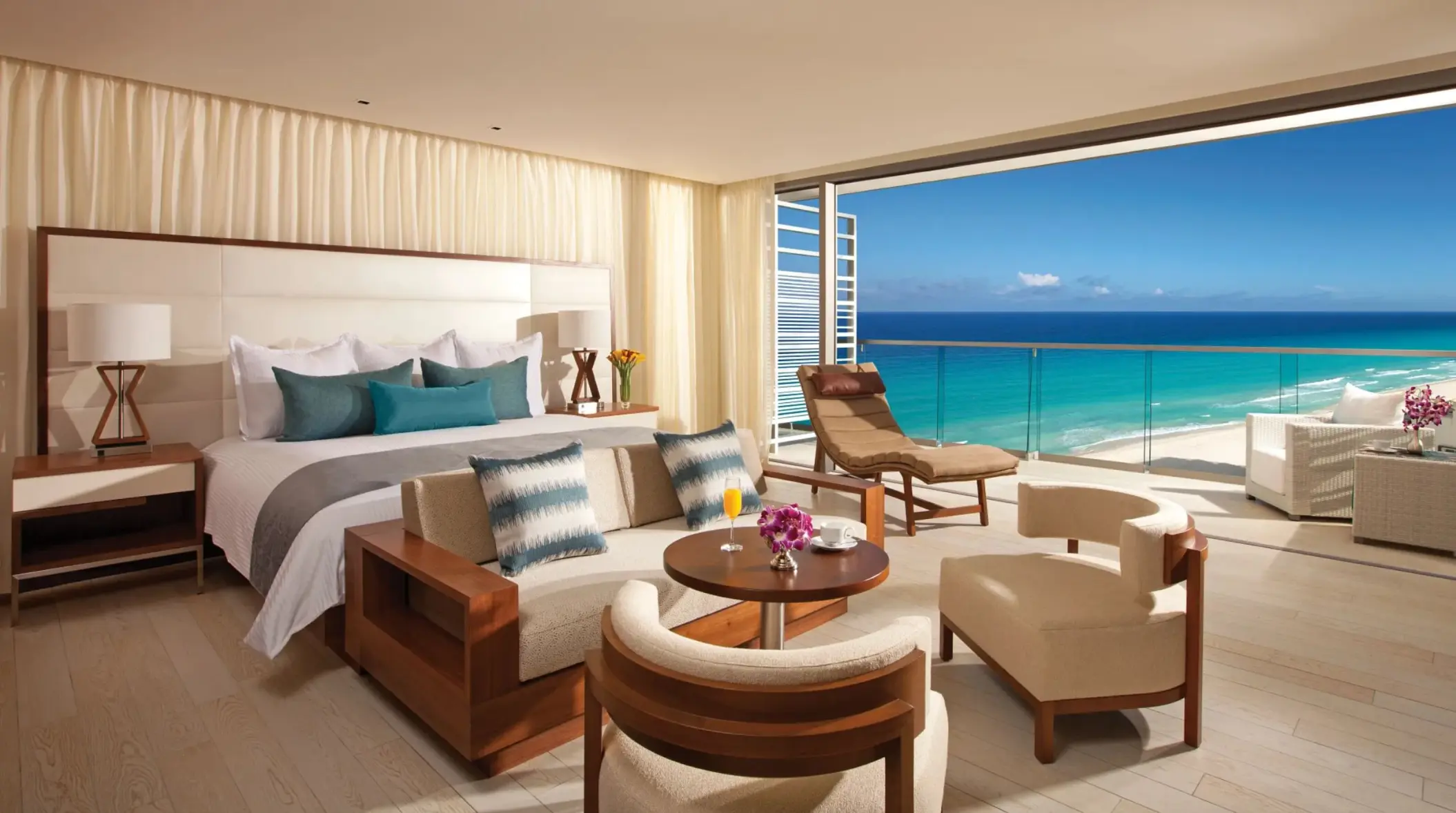 junior suite ocean view at Secrets The Vine Cancun