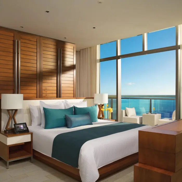 master suite ocean view king at Secrets The Vine Cancun