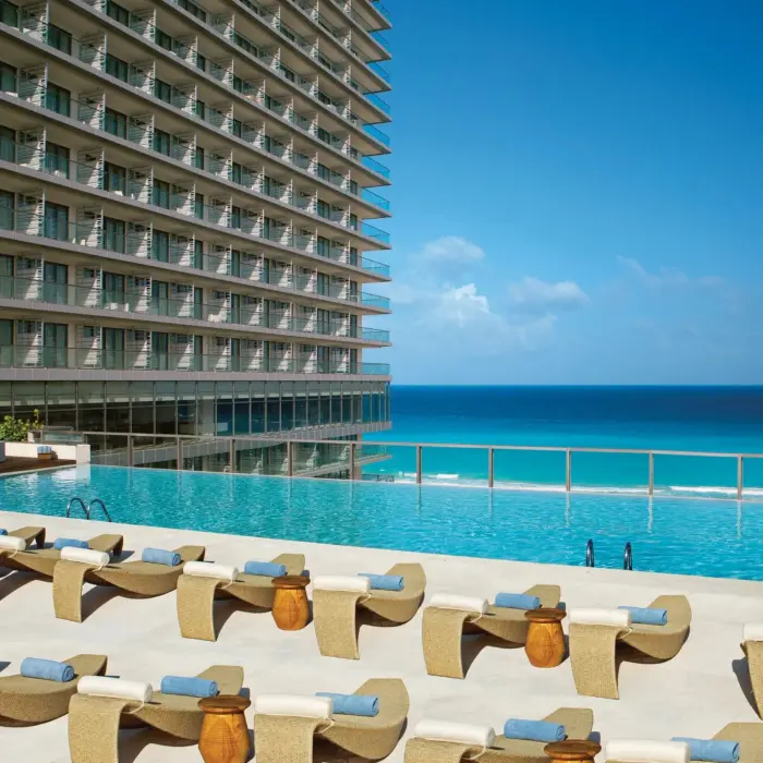 preferred club pool at Secrets The Vine Cancun