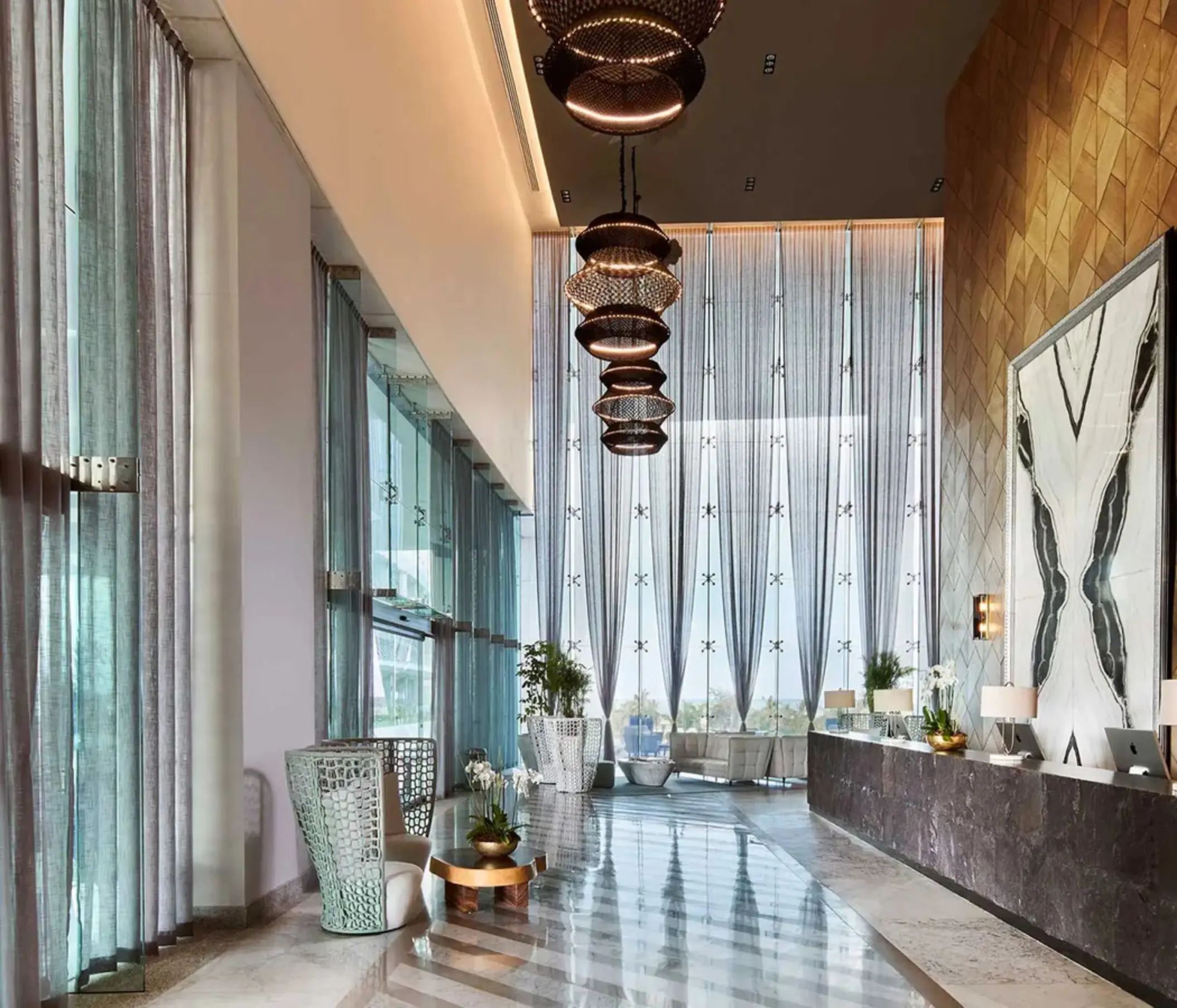 lobby at SLS Playa Mujeres