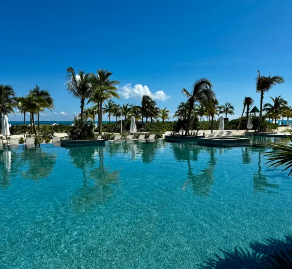 pool at SLS Playa Mujeres