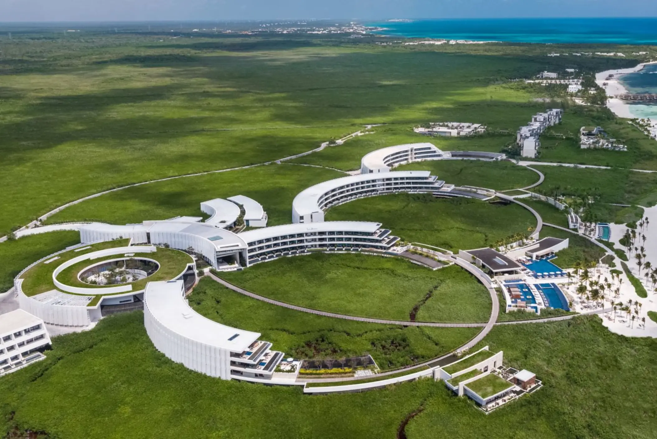 aerial view of St. Regis Kanai Resort Riviera Maya