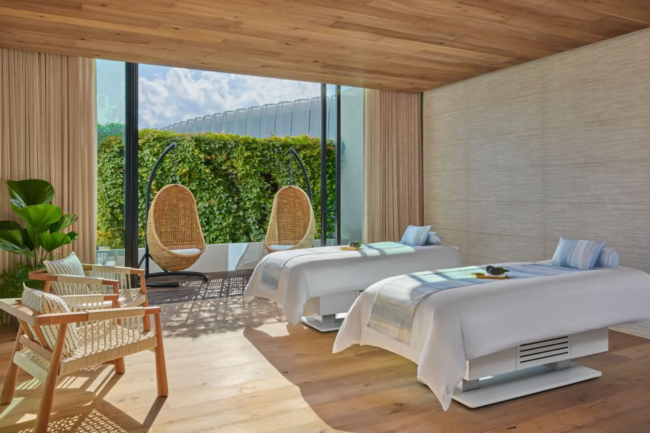 double treatment room at the St. Regis spa at St. Regis Kanai Resort Riviera Maya