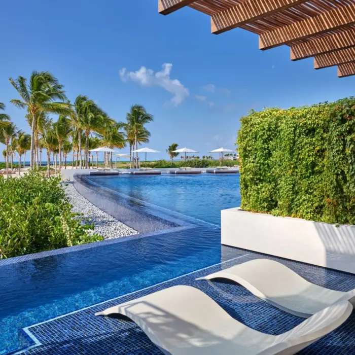 pool at Beach Club cabana at St. Regis Kanai Resort Riviera Maya