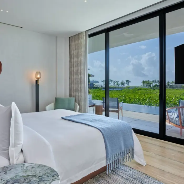 St. Regis suite with plunge pool and ocean view at St. Regis Kanai Resort Riviera Maya