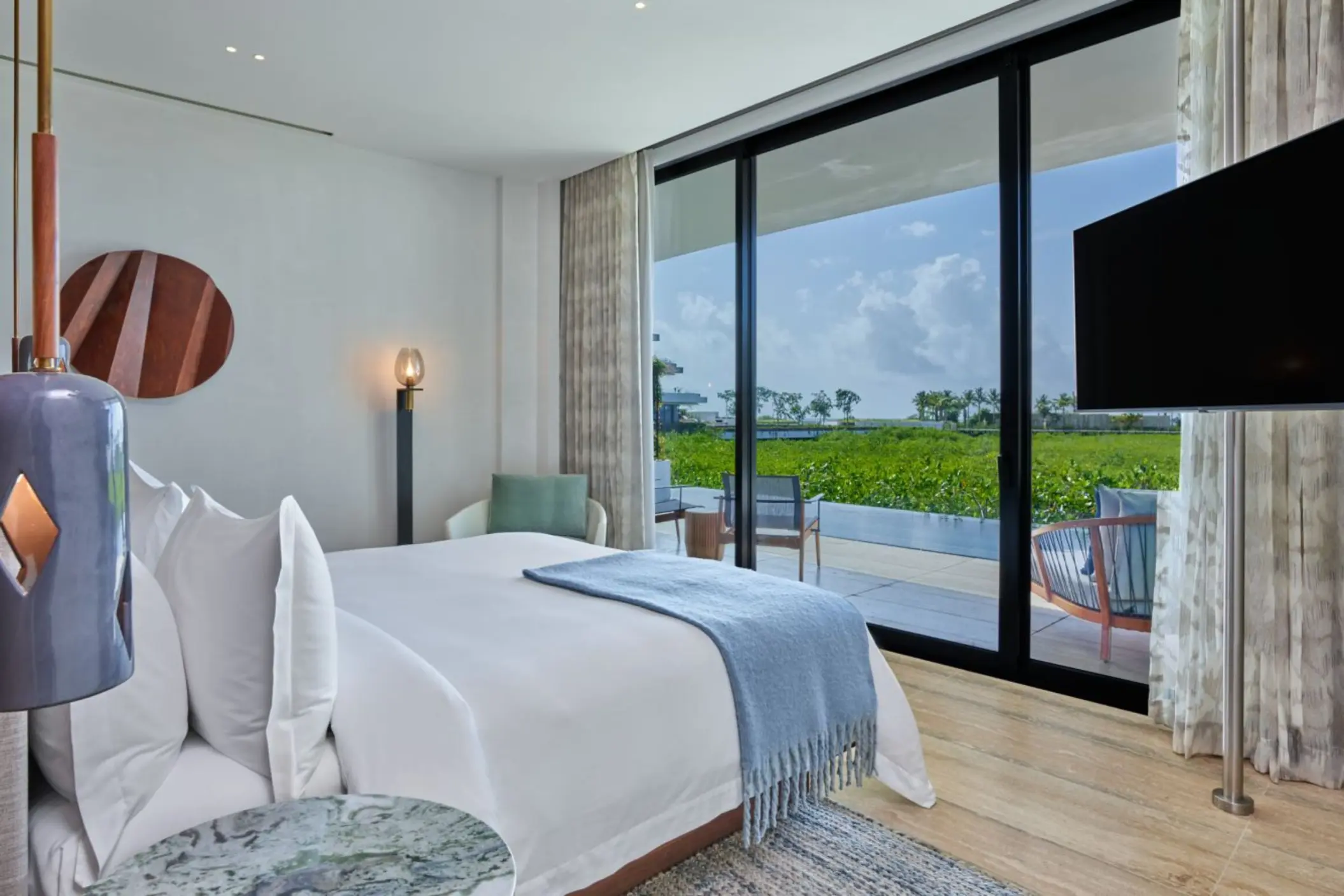 St. Regis suite with plunge pool and ocean view at St. Regis Kanai Resort Riviera Maya