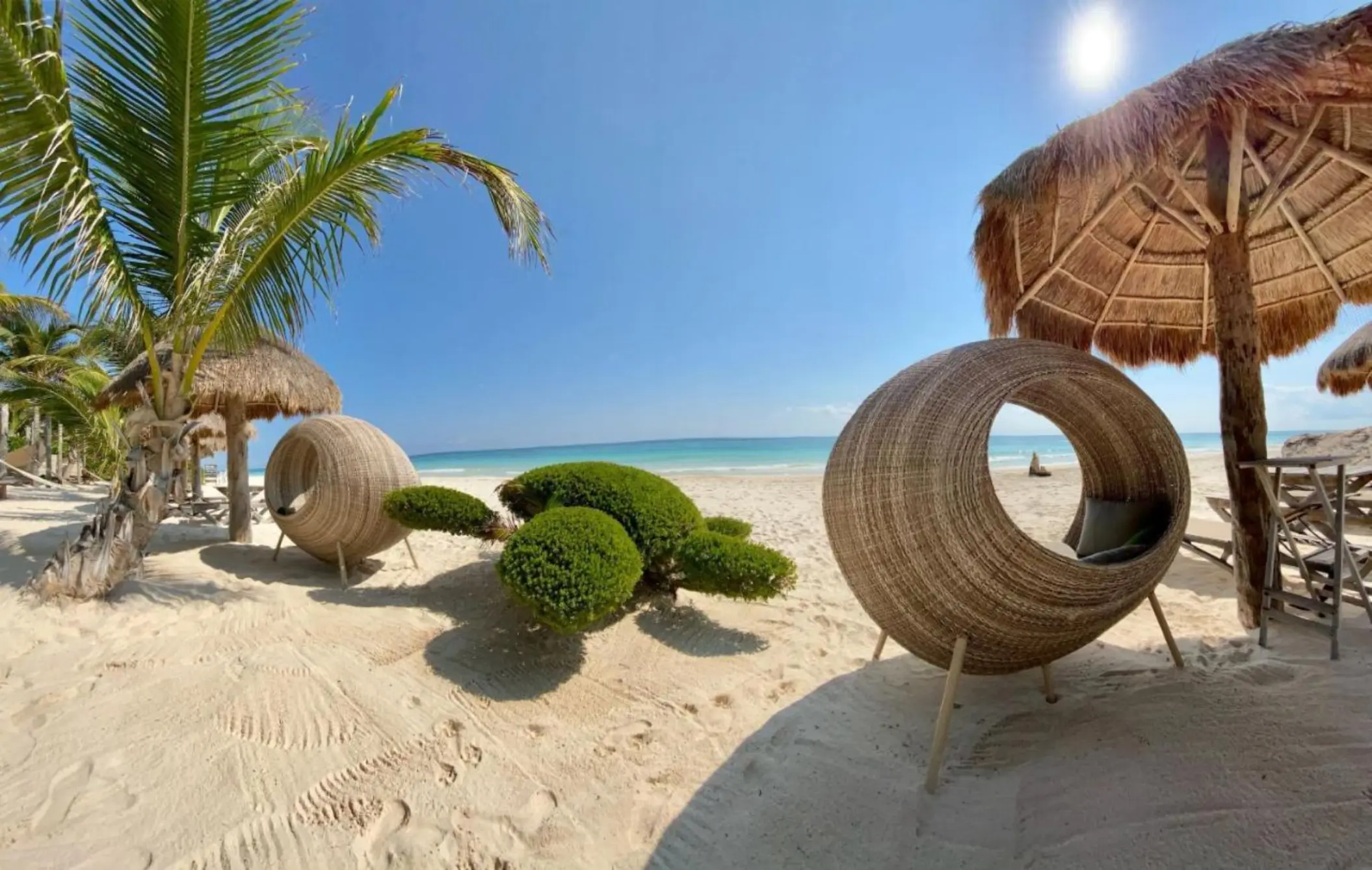 private beach at Suenos Tulum