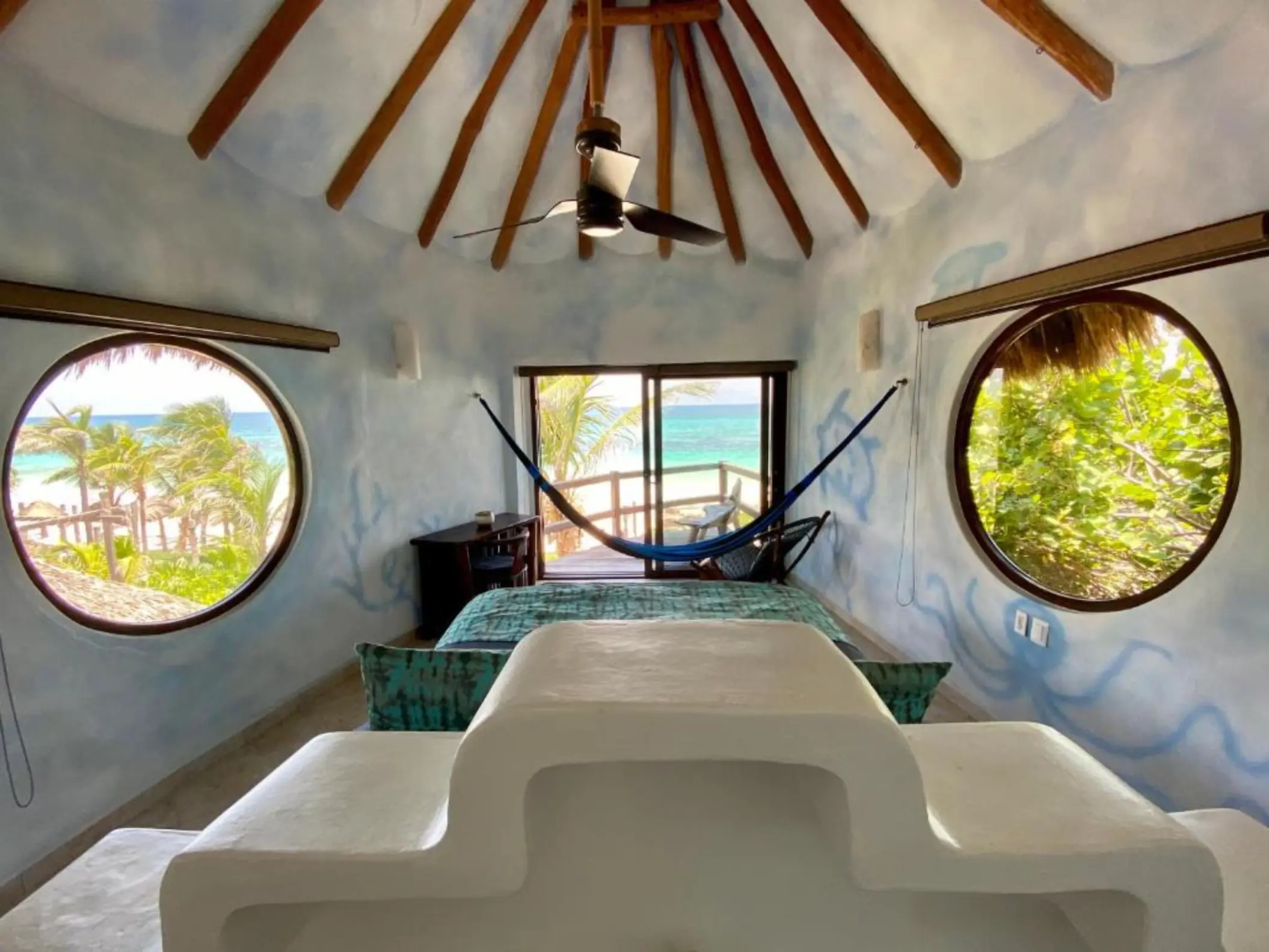 beautiful view of the sea from a suite at Suenos Tulum
