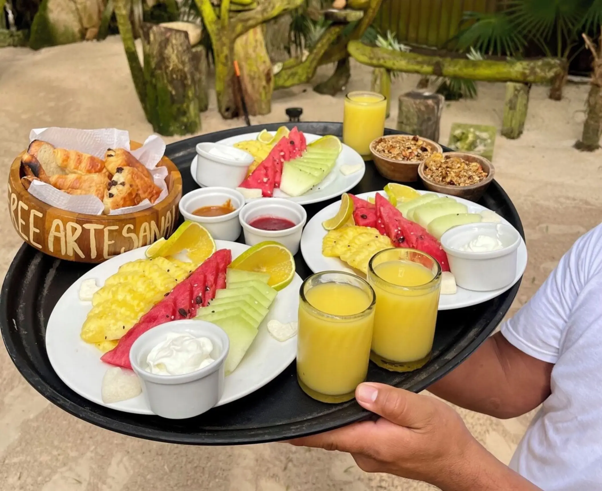 daily breakfast at suenos tulum
