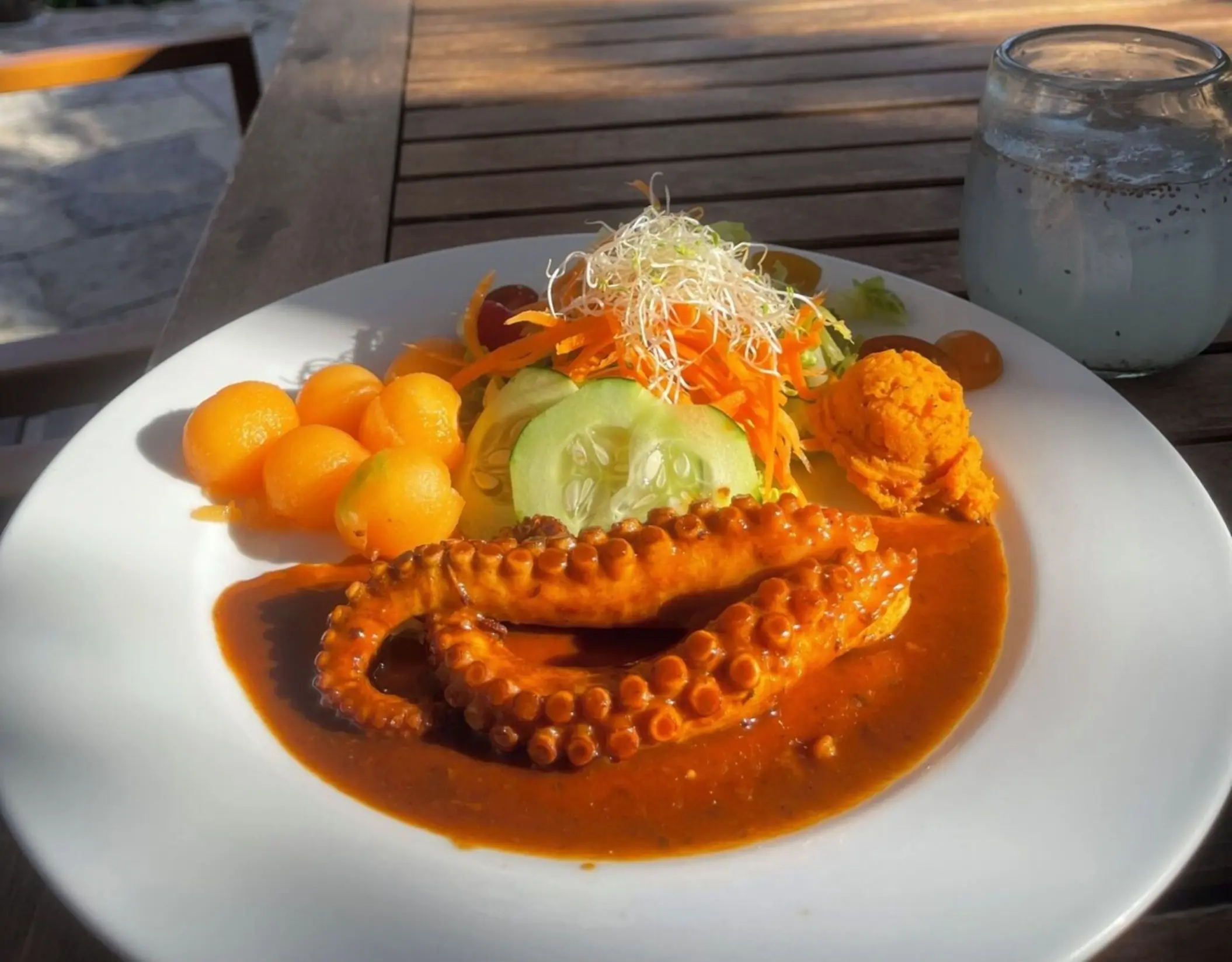 delicious lunch at the on-site restaurant at suenos tulum