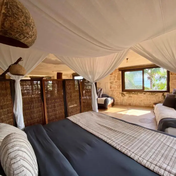 rustic suite at Suenos Tulum