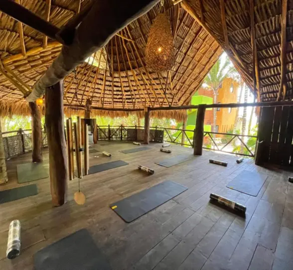yoga class at Suenos Tulum