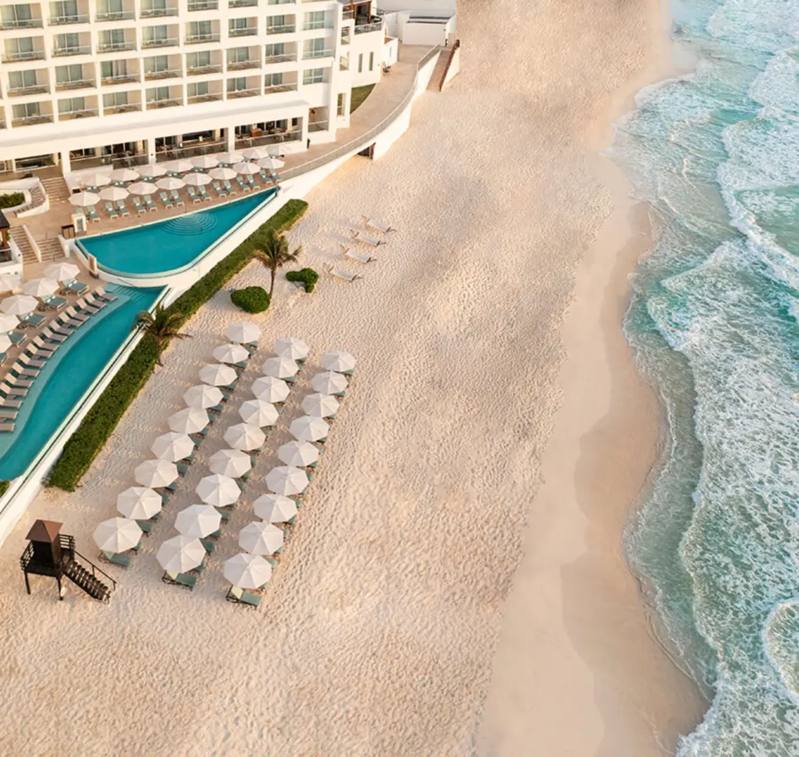 aerial view of Sun Palace Cancun