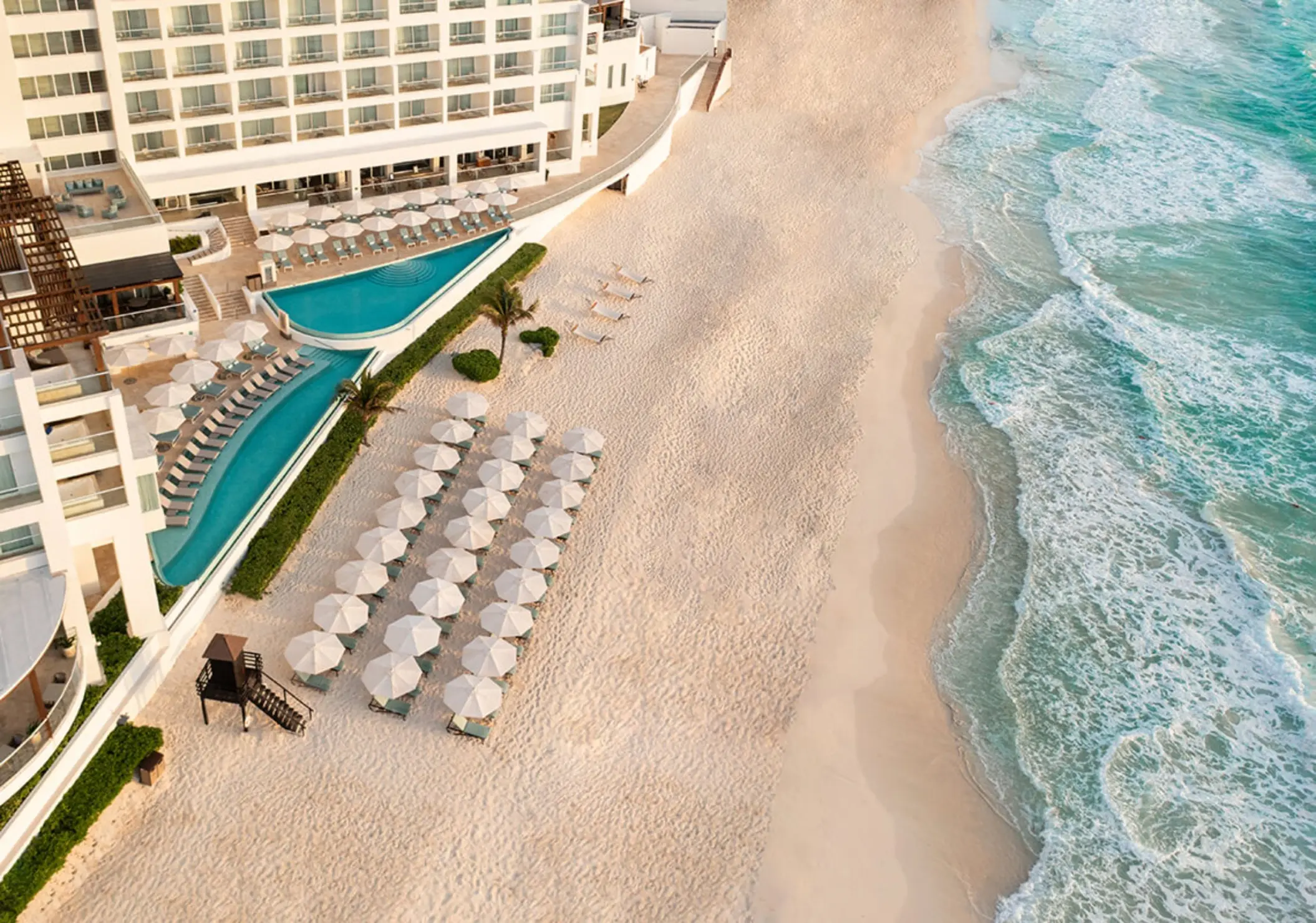 aerial view of Sun Palace Cancun