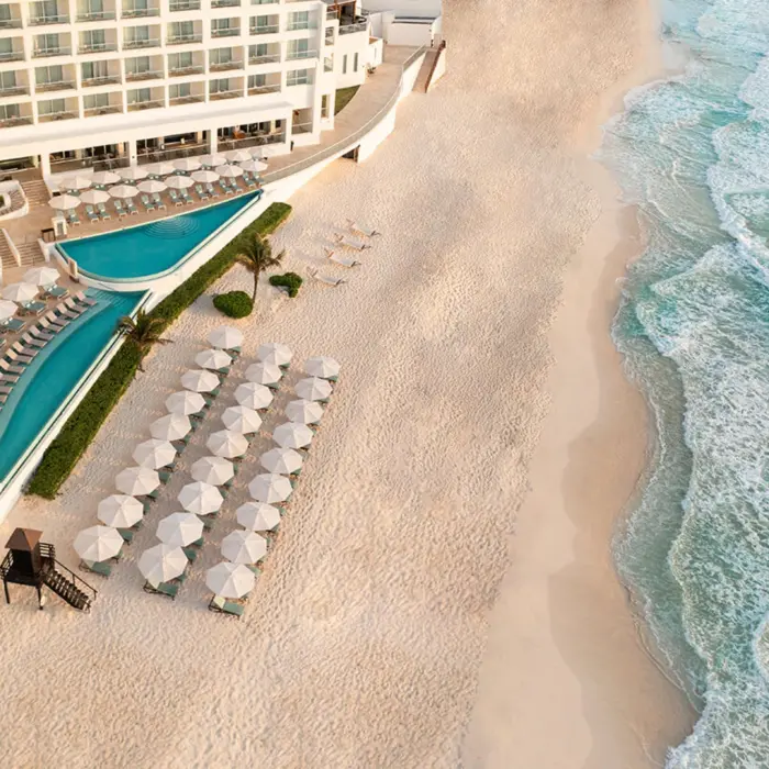 aerial view of Sun Palace Cancun