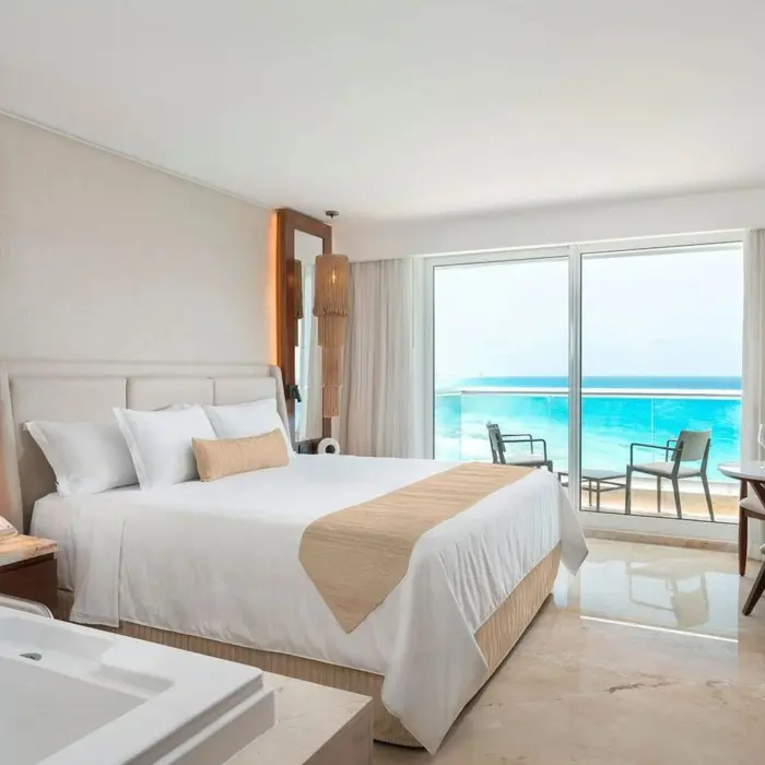 superior junior suite ocean view at Sun Palace Cancun