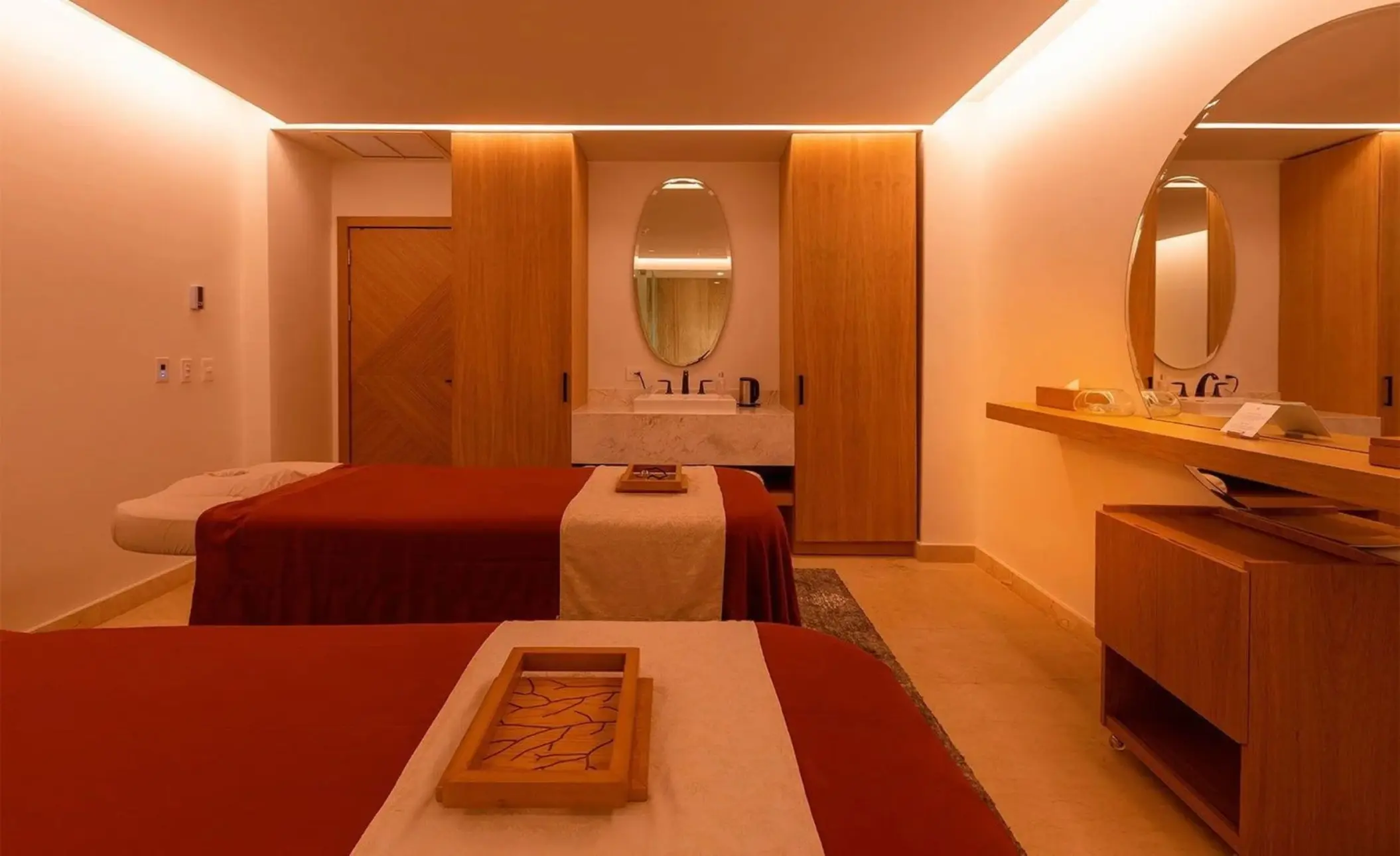 treatment room at the spa at Sun Palace Cancun