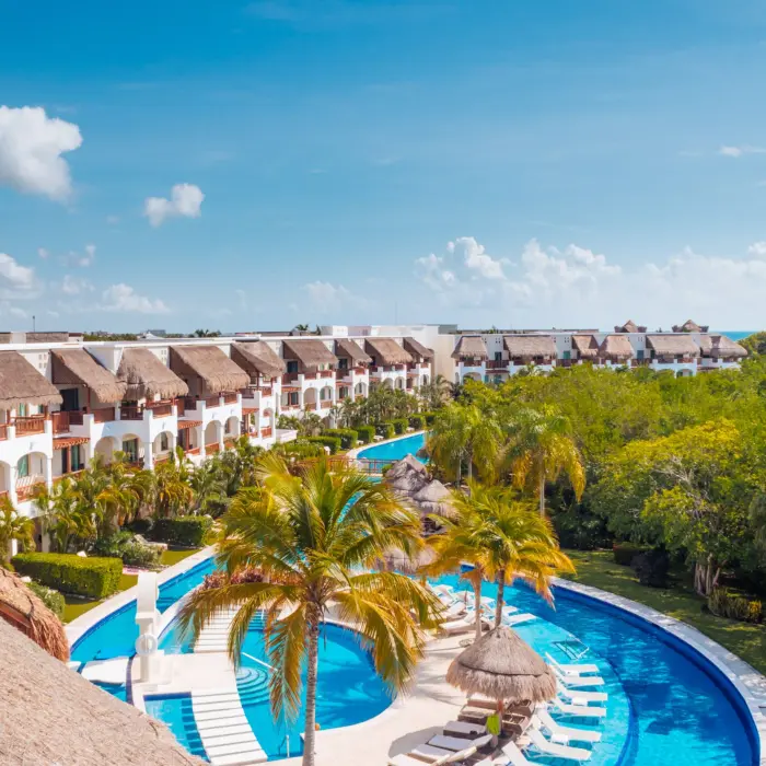 view from the balcony of a suite at valentin imperial riviera maya