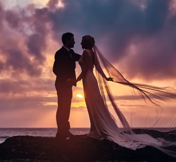 bride and groom at Viva Maya by Wyndham