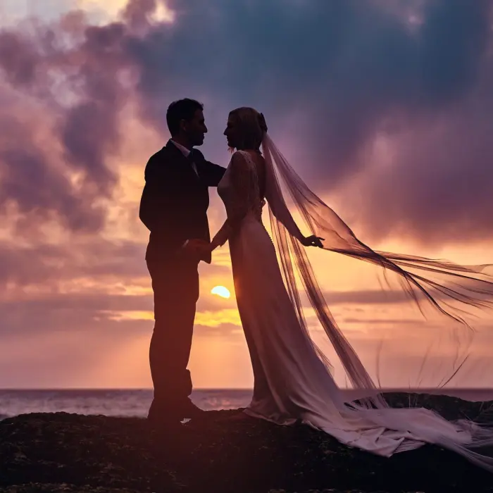 bride and groom at Viva Maya by Wyndham