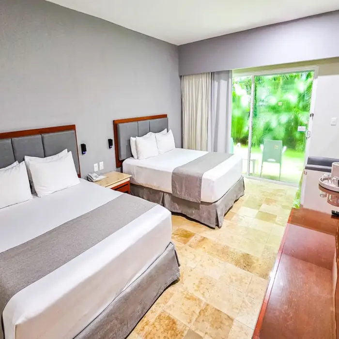 room with two beds at Viva Maya by Wyndham