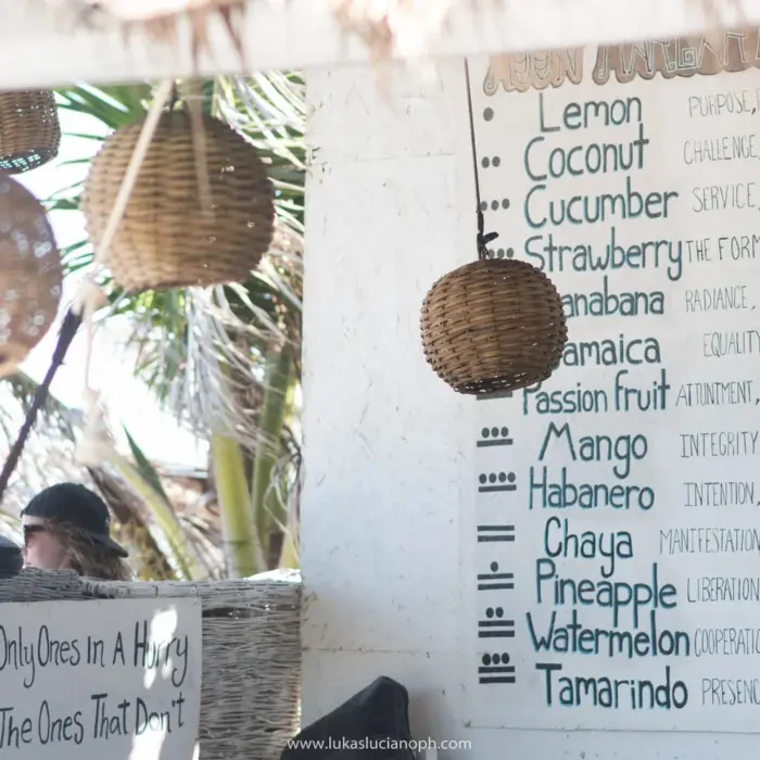 menu at Zulum Hotel restaurant