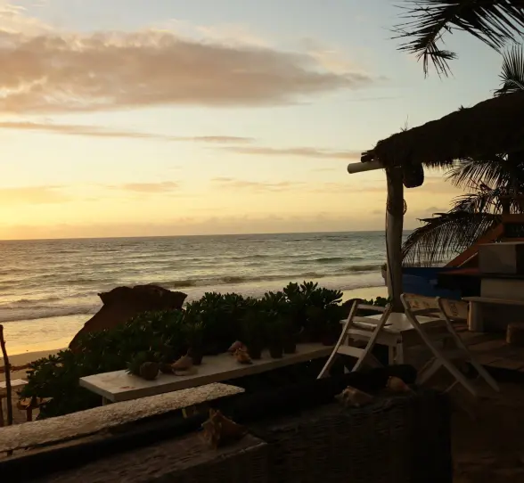 sunset over Zulum Hotel